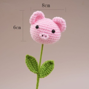 Fatto a mano su misura Mini animali selvatici del mare <span class=keywords><strong>fiori</strong></span> Crochet Kit di peluche Anime giocattoli in vendita Applique pasqua festa della mamma del papà - Product Image 6