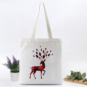 Personalización Navidad temática reciclar <span class=keywords><strong>lienzo</strong></span> compras bolsa <span class=keywords><strong>de</strong></span> regalo <span class=keywords><strong>de</strong></span> Navidad bolsas <span class=keywords><strong>de</strong></span> compras <span class=keywords><strong>de</strong></span> lona - Product Image 3