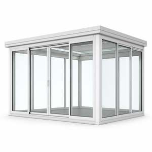 Véranda en aluminium et verre pour patio, espace de vie extérieur toute l'année, serre, solarium, salle de jardin, taille personnalisée, OEM - Product Image 2
