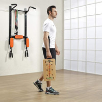 Equipo de Ejercicio Multifuncional Personalizado para Gimnasio en Casa, Plegable y Portátil, Tabla de Flexiones de Madera con Guía de Posición de Manos