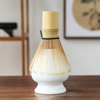 Ensemble d'outils Matcha Bol à thé Brosse à thé Céramique gravée de style japonais Ensemble d'outils Matcha de haute qualité