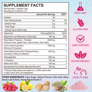 SOLOTREE Super Yerba Mate polvere di tè istantaneo etichetta privata Yerba Mate estratto in polvere con vitamina D3 magnesio e Ashwagandha - Product Image 5