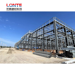 Nhà kho kết cấu thép nhẹ xây dựng nhà kho Kết Cấu Thép tiền chế sang trọng - Product Image 1