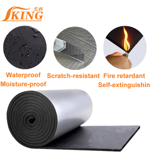 Lámina de aluminio autoadhesiva FIRSTFLEX, láminas de aislamiento térmico de <span class=keywords><strong>espuma</strong></span> de goma ignífuga insonorizadas multifunción - Product Image 4