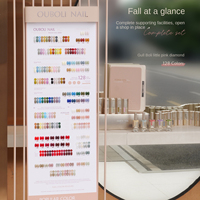 OUBOLI Kit de vernis à ongles gel UV professionnel pour salon de manucure 128 ensemble de vernis à Offre Spéciale à haute teneur en pigments