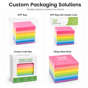 Wholesale Custom Logo Memo Pad <strong>Sticky</strong> <strong>Notes</strong> Stationery Square Shape <strong>Sticky</strong> <strong>Notes</strong> Blank 7.5cm <strong>Note</strong> Pad with Company Name - Product Image 4