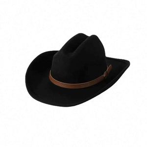 Chapeau de cowboy vintage unisexe en feutre de laine australienne de luxe, personnalisable, de haute qualité, pour voyage, fête, pêche, quatre saisons - Product Image 4