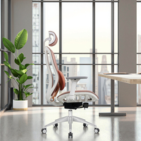 Nouveau design moderne bras réglable ergonomique luxe dossier haut fixe table d'ordinateur visiteur pivotant noir maille chaise de bureau