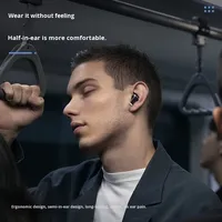 YX29ENC pour casque semi intra-auriculaire 5.4 avec annulation active du bruit (ANC), commande vocale tactile, écran d'affichage numérique, TikTok
