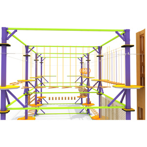 Ngoài Trời <span class=keywords><strong>Rope</strong></span> Course Phiêu Lưu Leo Lưới Cho Thương Mại - Product Image 3