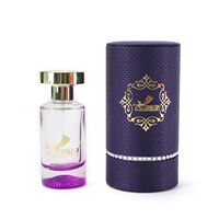 Haut de gamme 30 ml 50ml 100ml luxe mat noir papier Tube paquet cylindrique fabrication affichage cosmétique boîte vin parfum boîte