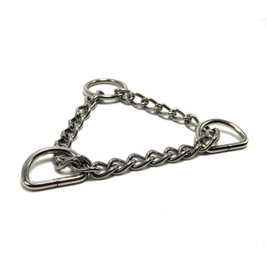 <strong>3</strong>/4 <strong>Inch</strong> Stainless Steel Silver Martingale <strong>Collar</strong> Chain With D Ring for Pet <strong>Collar</strong> - Product Image 2