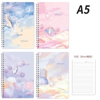 Offre Spéciale Nouveau Style Bloc-notes en papier à reliure spirale avec couverture en PVC à feuilles mobiles pour étudiantes, Fourniture directe usine