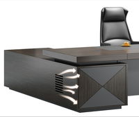 Table de bureau de directeur moderne de haute qualité Design Table de bureau en bois en forme de L