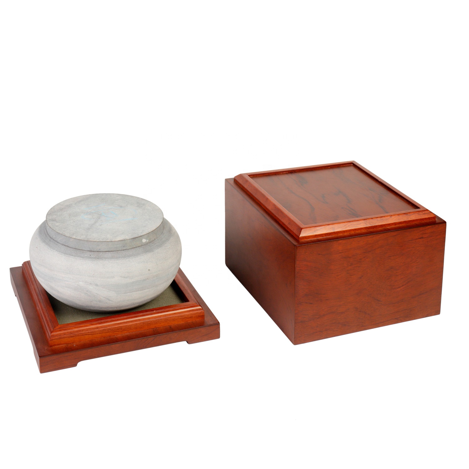 Настраиваемая фабрика, высокое качество, красное дерево, индивидуальный логотип, квадратная деревянная урна для кремации