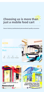 Carrito de Comida para Mercado Nocturno, Autobús de un Solo Piso AVIA, Remolque de Comida, Barra de Bebidas, Camión de Aluminio y Fibra de Vidrio, Venta Directa de Fábrica, Dulces - Product Image 5