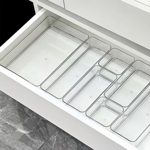 Acrylic Cosmetic Storage Box Set <b>Drawer</b> Organizer Desktop Divider Multifunction Makeup Organizers - Product Image 4
