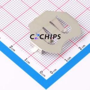 MY-2430-01-R Button & Strip Battery Connector SMD Connector Battery Clip CR2430 Phosphor Bronze Nickel - Product Image 2