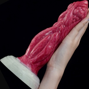 NNSX Factory Price 8 Inches Sex Toy Kinky Beast <b>Dildo</b> Geeky Raw Beef Color Silicone Alien <b>Dildo</b> G-spot Stimulation for Woman - Product Image 4