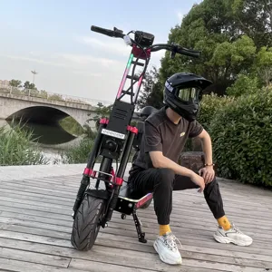 Dual Motor 8000W 15000W E Bike Scooter 72V 84v 30Ah 50ah 100Ah Long Range NFC Power On Electric Scooter For Adults With Basket