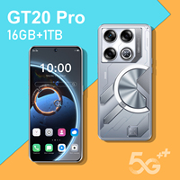 Teléfono Inteligente GT20 Pro 5G en Oferta, Deca Core, Pantalla HD OLED de 7.3 Pulgadas y 120Hz, Batería de 7800mAh, Doble SIM, Inglés