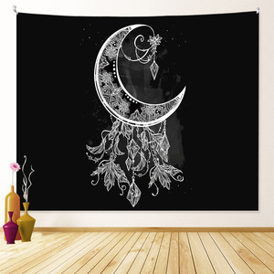 Tapiz Bohemio con Diseño <span class=keywords><strong>de</strong></span> Mandala, Bosque, Montaña, Psicodélico, Hippie, Brujería, Tarot, Unicornio, Dibujos Animados, Impresión Digital, 100% Poliéster - Product Image 6