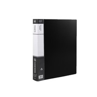 Classeur noir, pochette transparente A4 à feuilles mobiles, carnet de test pour étudiants, livre d'informations multicouche, classeur de rangement