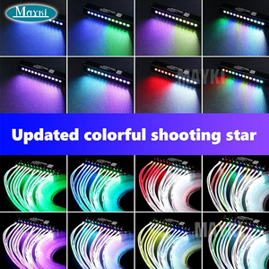 144pcs <strong>Meteor</strong> Shower Led Lights RGB <strong>Color</strong> Changing Shooting Star Fiber Optic Kit for Night Ceiling Car Starlight - Product Image 5