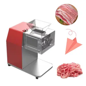 Macchina per tagliare il seno di pollo di fabbrica cinese carne di verdure trituratore dicer taglio di maiale bistecca di legno cotta