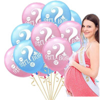 Ballons révélation de sexe Fille ou Garçon Ballon de fête révélateur en latex rose et bleu Décorations de fête de douche Fournitures