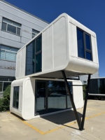 CRGT Villa Modulaire Personnalisable Préfabriquée Apple Cabin House Smart Tiny Glass Luxury Modern Container Houses avec 1 chambre