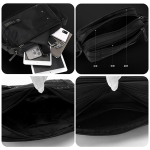 Sac bandoulière homme en nylon durable pour l'extérieur, sac de poitrine vintage en toile, design estival tendance pour la vie quotidienne - Product Image 5