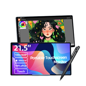 Monitor LED Portátil Ultrafino OFD de 21.5 Pulgadas, Pantalla LCD Inteligente USB con Interfaz Interactiva Android 12, WiFi, Uso con Laptop, Táctil de 10 Puntos - Product Image 1