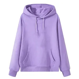 Spring Adult Cotton Hoodies Wholesale Girls Plain Candy Colors Street Sweatshirts Pullover Sweat Shirt For Women