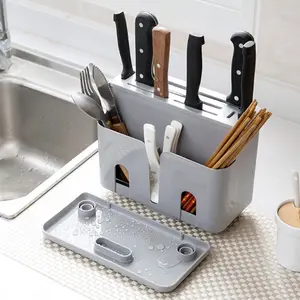 Multifunción cubiertos de cocina organizador caja de almacenamiento tenedor cuchara cuchillo titular y bastidores