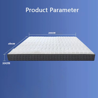 Matelas Confortable à Haute Élasticité, Lavable, Pliable, avec Housse Amovible, pour Chambre à Coucher, Mobilier de Maison, Doux et Rafraîchissant