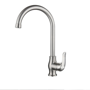Robinet de cuisine Xims en acier inoxydable 304, monocommande, à poser sur comptoir, avec cartouche céramique contemporaine XMS-5104 - Product Image 4