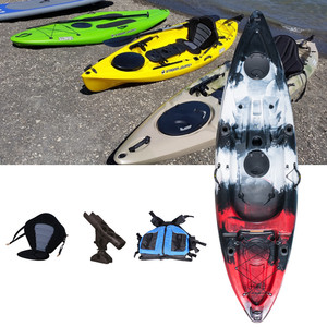 Kayak Económico de Plástico para Aguas Bravas, Kayak Individual o Doble Tipo Canoa - Product Image 1