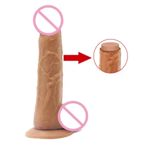 Pene de silicona de sensación real de 18cm, pene falso enorme, consolador grande para sexo