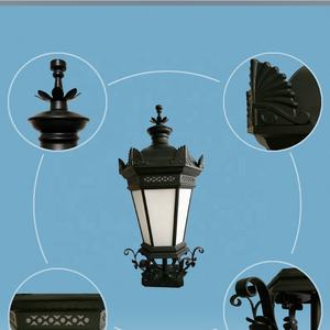 Hotsale Led lampada europea Classic Post Top Vintage Antigue <span class=keywords><strong>Garden</strong></span> Street Light <span class=keywords><strong>Old</strong></span> - Product Image 6