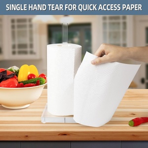 Transparent Acrylique Autoportant De Table Serviette En Papier Support De Support Comptoir Rouleau Tour De Papier Distributeur Cuisine Présentoir - Product Image 3