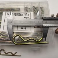 70-teiliges R-Clip-Sperrbolzen-Set aus verzinktem Kohlenstoffstahl in 7 Größen mit Hartschalenkoffer für Landmaschinen und Anhänger