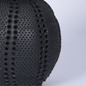 Factory Custom Wabi-Sabi Style Black Perforated Ceramic Table Lamp Modern Rustic <b>Bedside</b> Lamp for Living Room Bedroom Hotel - Product Image 5