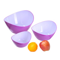 Cadeau Cuisine Grand support en plastique pour fruits et légumes pp Basket Stand for Dining Table Wholesale Boat Shape Biggest Size Bowl