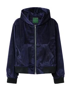 เสื้อฮู้ดซิปผู้ชายสำหรับฤดูหนาว ผ้าฝ้าย 100% ทรงปกติ ไหล่ตก ผ้าหนา ซิปแบบหนัก สไตล์สตรีทแวร์ - Product Image 2