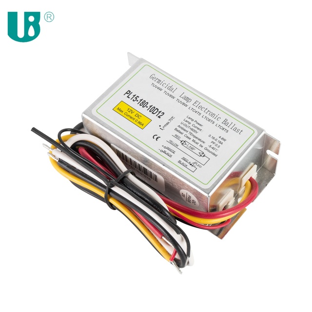 12V DC Lamp and Ballast PL15-180-10D12 Fluorescent Ballasts T5 Ballast 10 Active Electronic Power Supply for Uv Lamps Instant