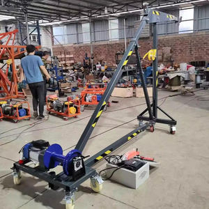 ग्लास डोर लिफ्ट बनाने के लिए 0.5टन से 1 टन फोल्डेबल खिंचाव की दुकान क्रेन 220v मोबाइल डोर पिक और ले जाने के लिए क्रेन - Product Image 4