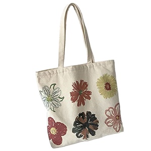 Sacs fourre-tout en toile de coton recyclée, naturels, vierges, personnalisables, avec fermeture éclair - Product Image 2