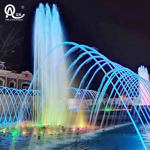 Fuente Laminar Grande Water Crown con DMX RGB, Música Sincronizada y Chorro Digital, Set Completo para Vestíbulo de Hotel, Plaza y Paisajismo - Product Image 6