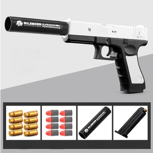 Vente chaude de pistolets jouets balle molle en gros fournisseur de jouets en plastique doré transitaire d'expédition pour armes à feu - Product Image 4